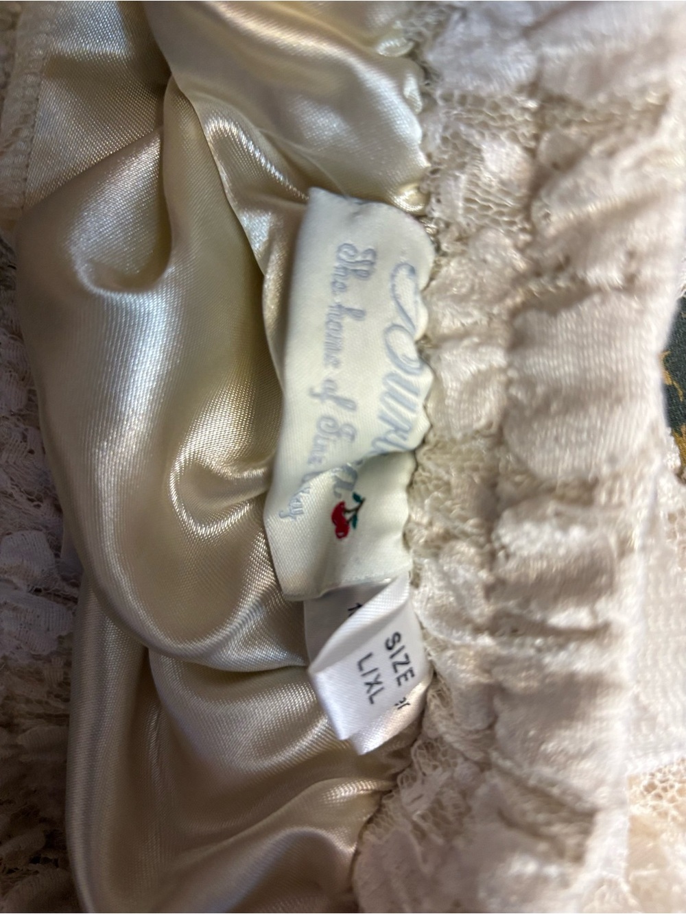 J. Crew Cream Tiered Lace High-Low Skirt - Picture 3 of 3